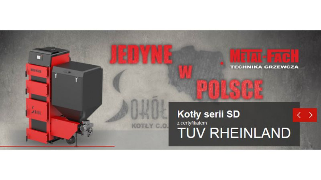 Jedyne w Polsce kotły SOKÓŁ SD DUO BIO firmy METAL-FACH Technika Grzewcza