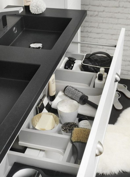 Szafka podumywalkowa Canto z dwoma pojemnymi szufladami, foliowany MDF, kolor biały, szer. 120 cm, Tiger, CORAM POLAND