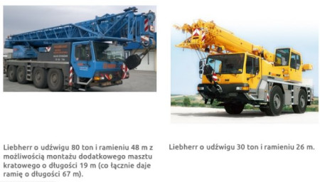 Usługi dźwigowe oferuje ROUWDACH