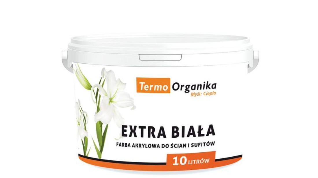 Farba akrylowa EXTRA BIAŁA firmy Termo Organika