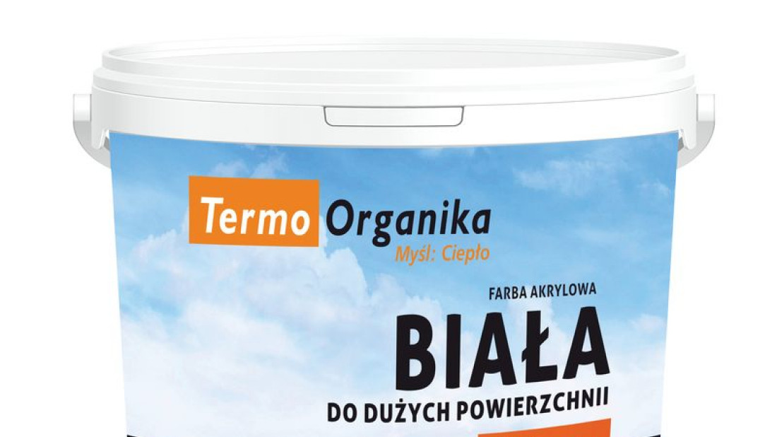 Farba akrylowa BIAŁA firmy Termo Organika