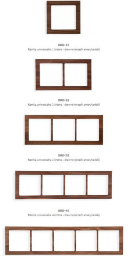 Nowy produkt w serii DECO - ramka z efektem drewna