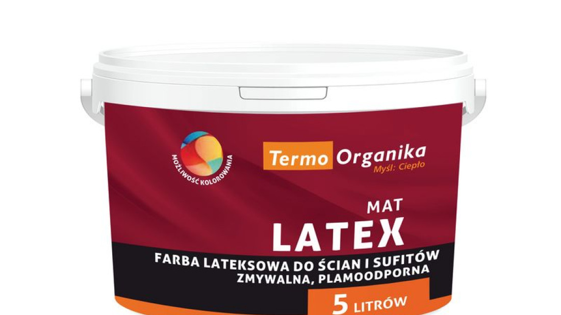 Farba lateksowa LATEX MAT firmy Termo Organika