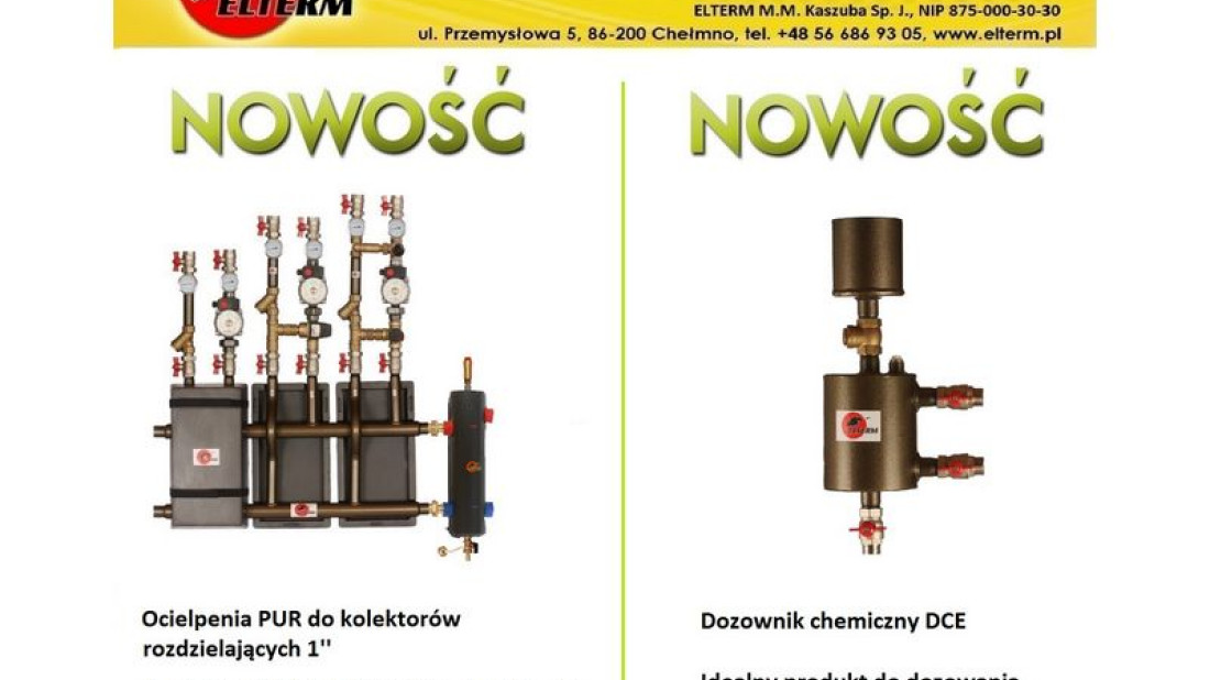 Promocja na nowości 2014 firmy ELTERM