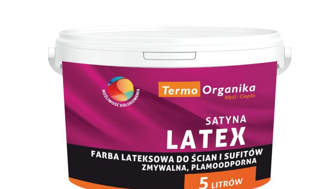 Farba lateksowa LATEX SATYNA firmy Termo Organika