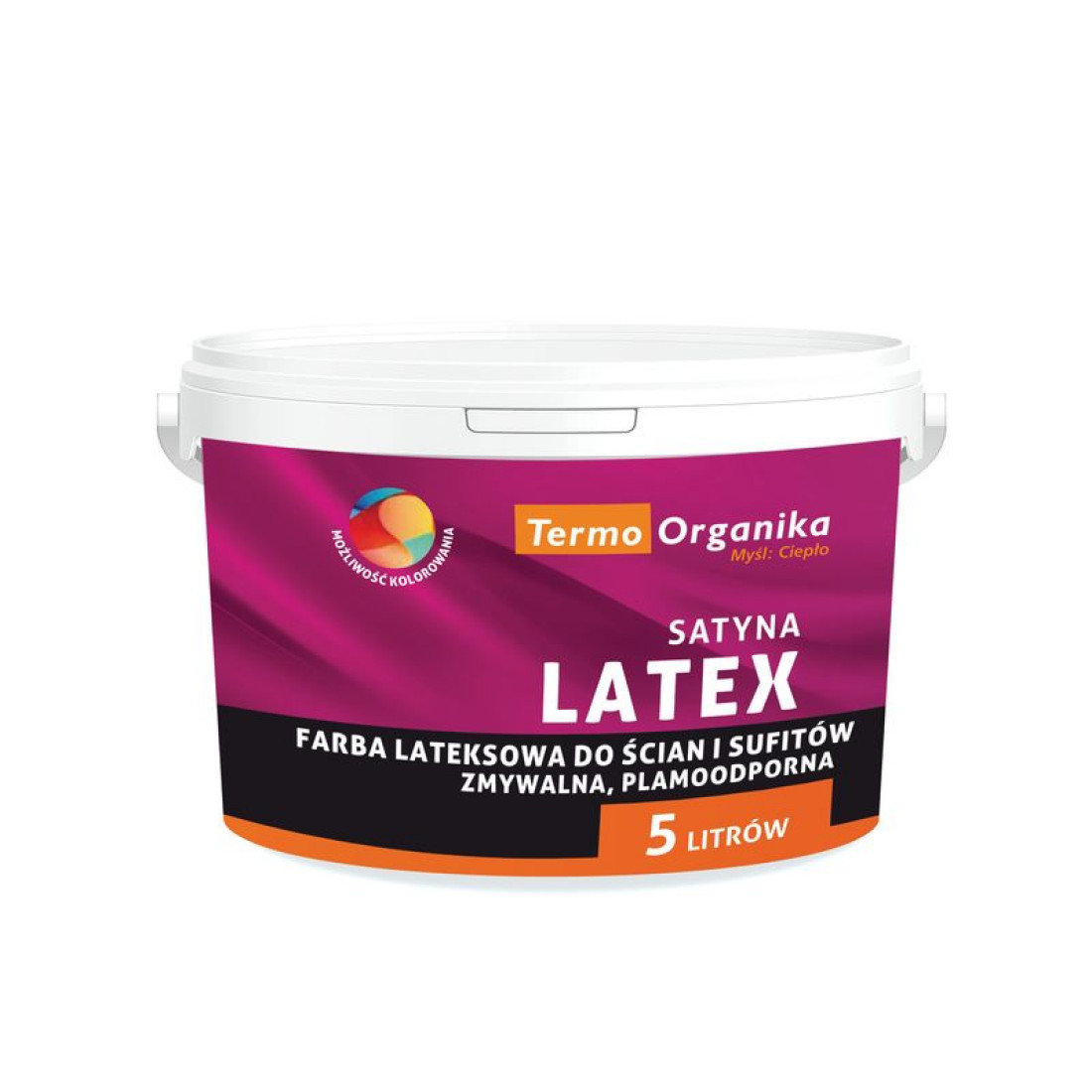 Farba lateksowa LATEX SATYNA firmy Termo Organika