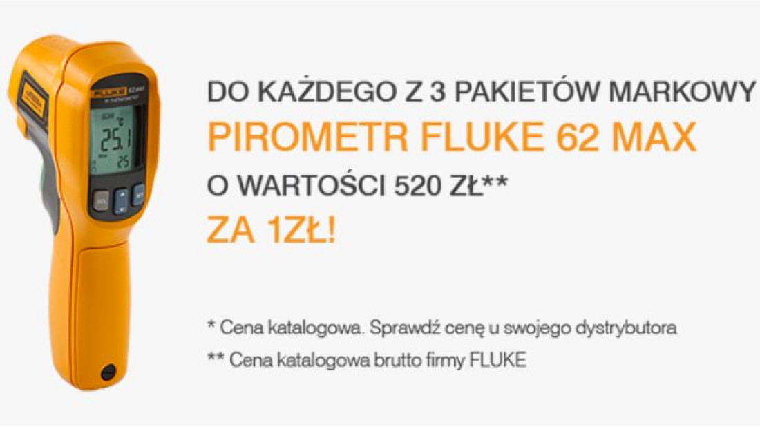 Promocja firmy KAN! Pirometr Fluke 62 MAX za 1zł