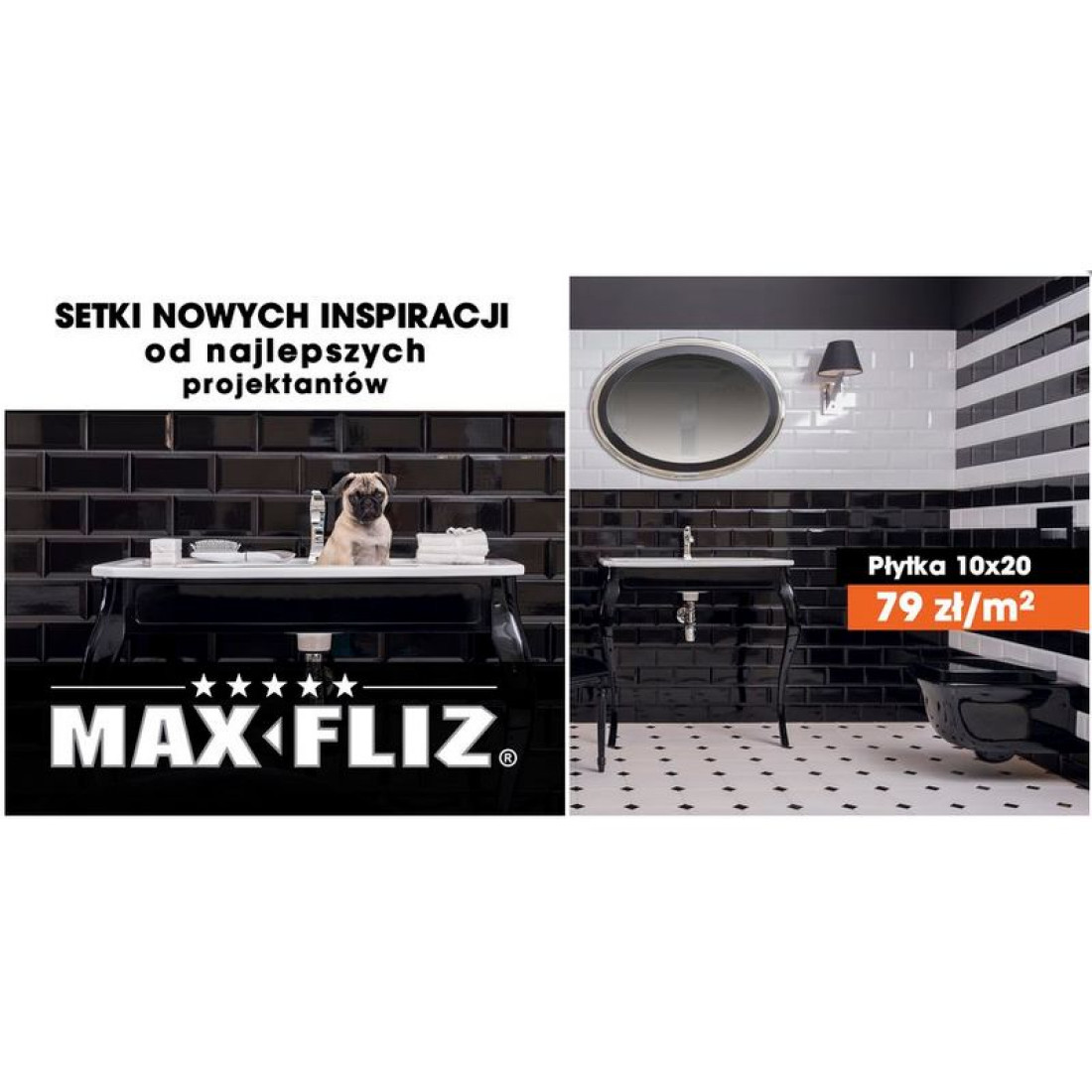 Promocja Max-Fliz: Płytki 10x20 tylko za 79zł/m2