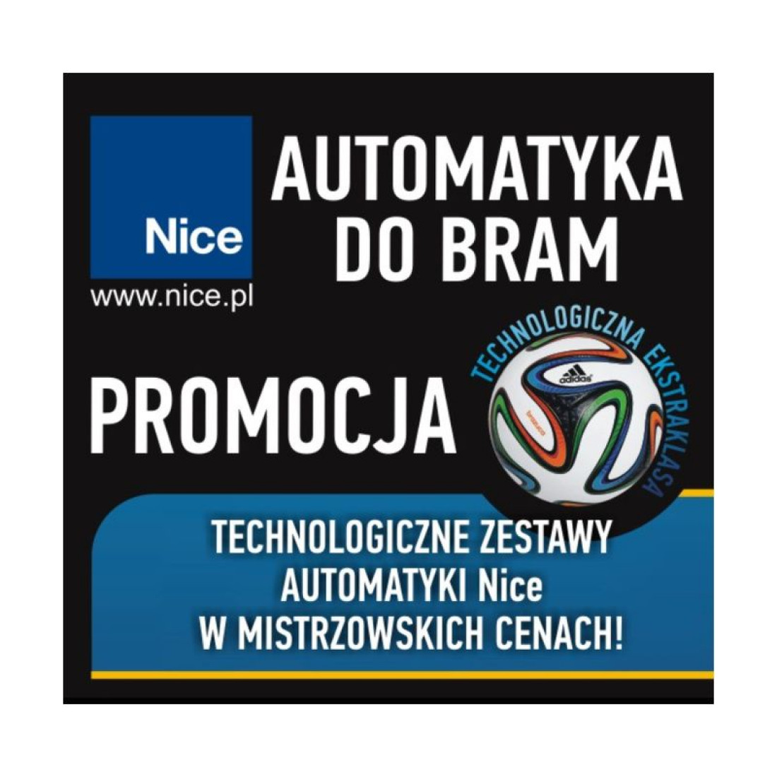 Promocja - Technologiczne zestawy automatyki Nice w mistrzowskich cenach