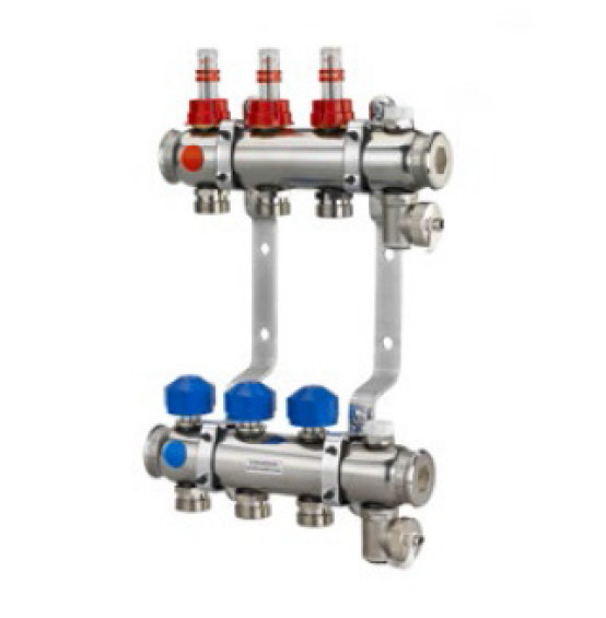 Rozdzielacze z rury nierdzewnej do ogrzewania podłogowego