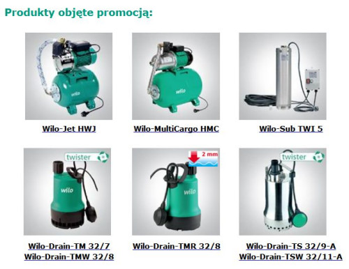 Promocja Wilo na wybrane pompy ogrodowe + zestaw myjący GRATIS