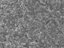 Nienaruszona struktura systemu ociepleńTermo Organika (tynk) po odbyciu misji w Stratosferze, powiekszenie x 1000.jpg