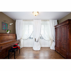 GD-3 Drzwi drewniane na wymiar balkonowe z okiennicą