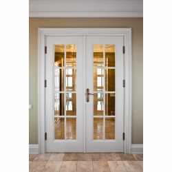 GD-6 Drzwi drewniane na wymiar wewnętrzne, pełne, dworek polski, przeszklone