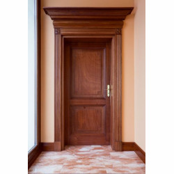 GD-11 Drzwi drewniane na wymiar wewnętrzne pałacowe z ozdobnym gzymsem