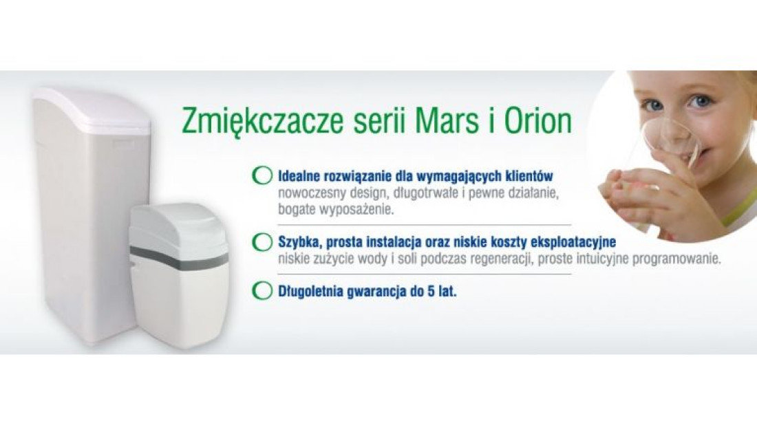 Nowość Watersystem: Zmiękczacze serii Mars i Orion