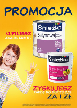 Kupujesz, malujesz i zyskujesz – nowa promocja Śnieżki Satynowej