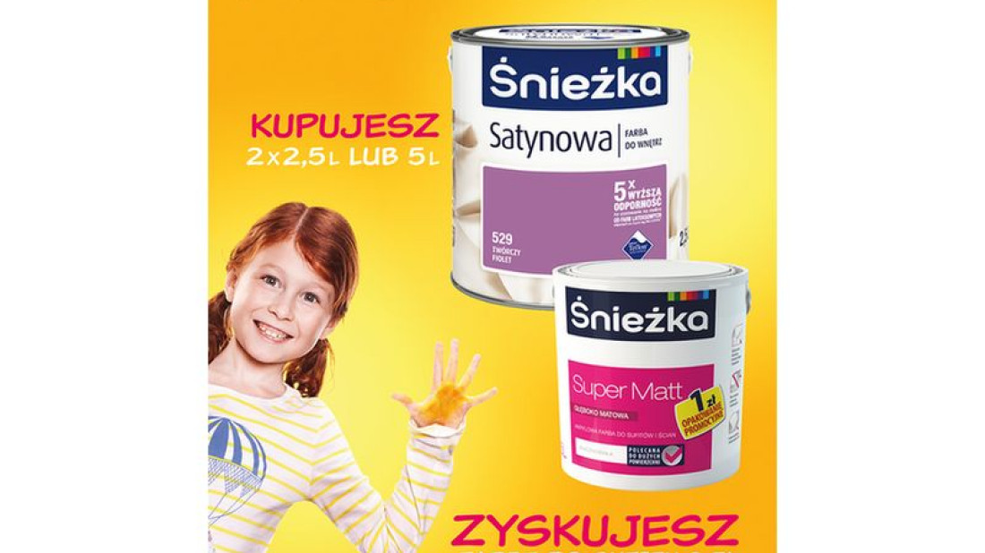 Kupujesz, malujesz i zyskujesz – nowa promocja Śnieżki Satynowej