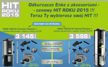 HIT ROKU 2015 z odkurzaczem Enke - nowa niższa cena