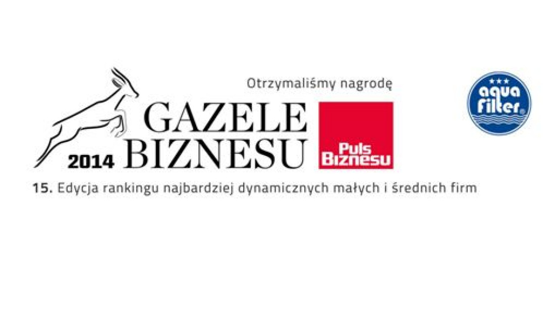 Gazele Biznesu 2015 dla Aquafilter Europe