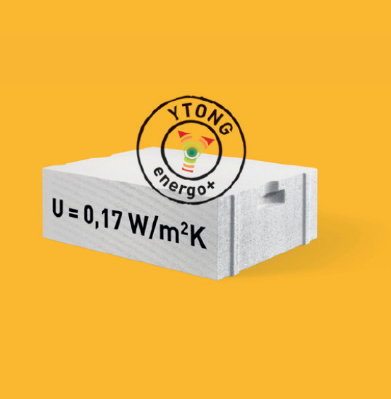 Super ciepła ściana jednowarstwowa - Bloczki Ytong Energo+