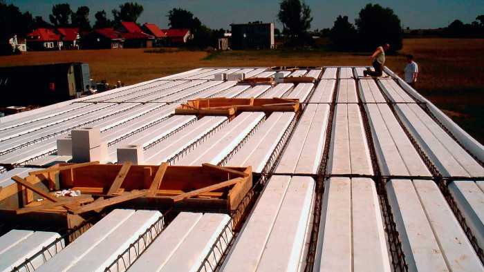 System styropianowych płyt szalunkowych typu JS