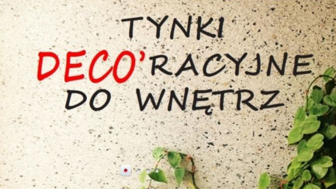  STONE DECO - tynki DECO'racyjne Dryvit do wnętrz