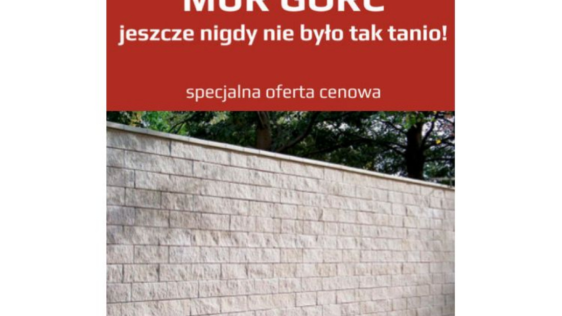 Specjalna oferta cenowa na MUR GORC JONIEC tylko w Tymbarku