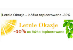 Letnie Okazje - 30% na łóżka tapicerowane producenta A.R.M. Mieczysław Różański