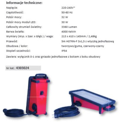 Nowa lampa PCE Mini LED