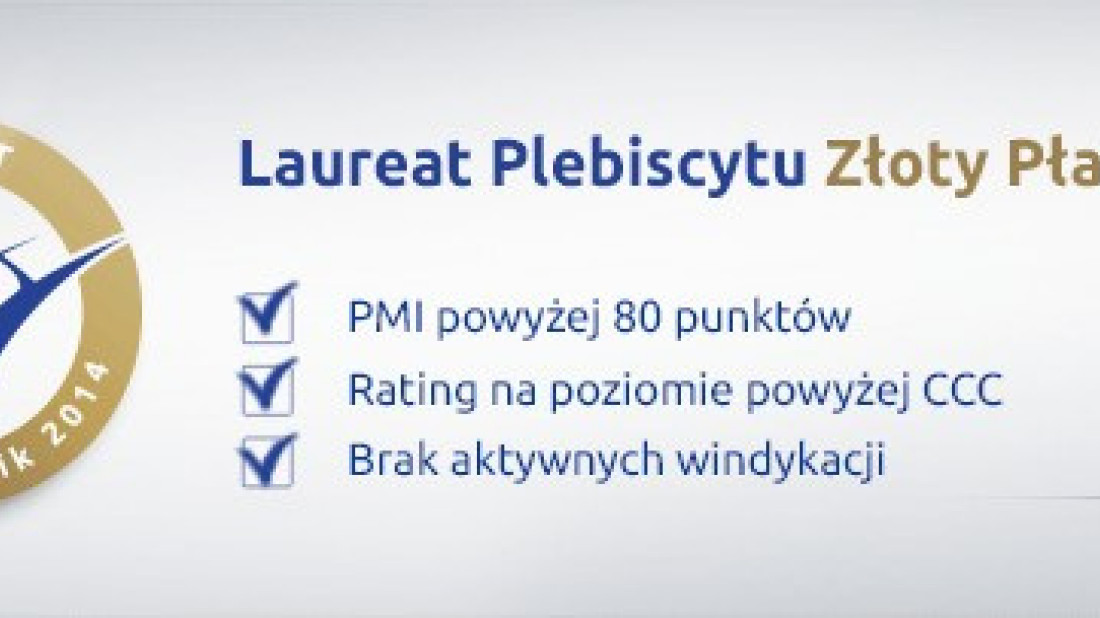 Termo Organika laureatem Plebiscytu Złoty Płatnik 2014