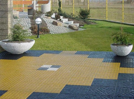 Płytka chodnikowa tłoczona betonowa T4R firmy Styl-Bet