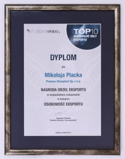 OKNOPLAST wyróżniony w konkursie Orły Eksportu