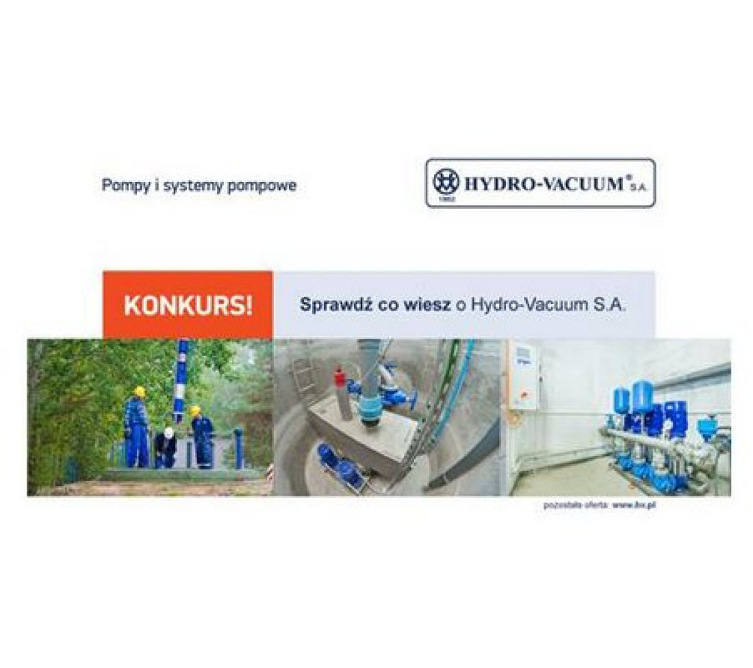 Lista zwycięzców II edycji konkursu wiedzy o Hydro-Vacuum S.A. i jej produktach