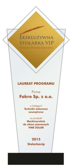 FAKRO laureatem programu Ekskluzywna Stolarka VIP