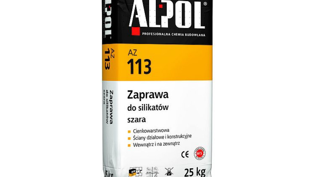 Zaprawa do silikatów szara AZ 113 ALPOL