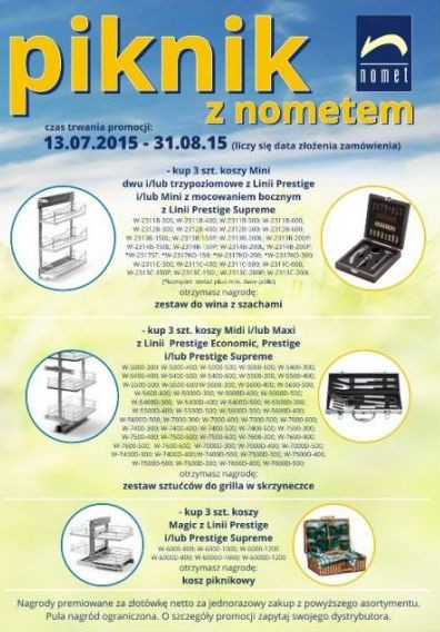 Piknik z nometem - czas trwania promocji: 13.07 - 31.08.2015