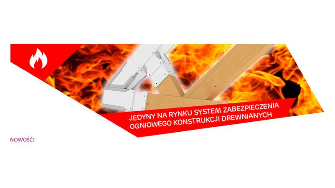 NIDA Drewno Siniat - ogniowe zabezpieczenia drewnianych konstrukcji nośnych