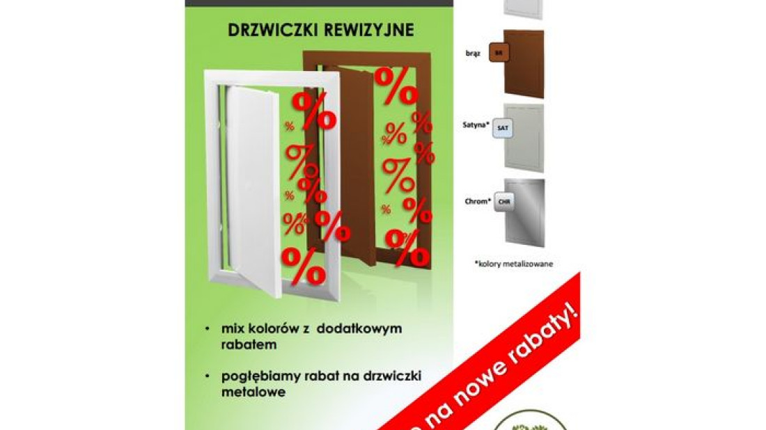 Otwórz się na nowe rabaty - promocja drzwiczek rewizyjnych Ventika Vents Group