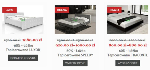 Łóżka 60% taniej - mega promocja A.R.M. Mieczysław Różański