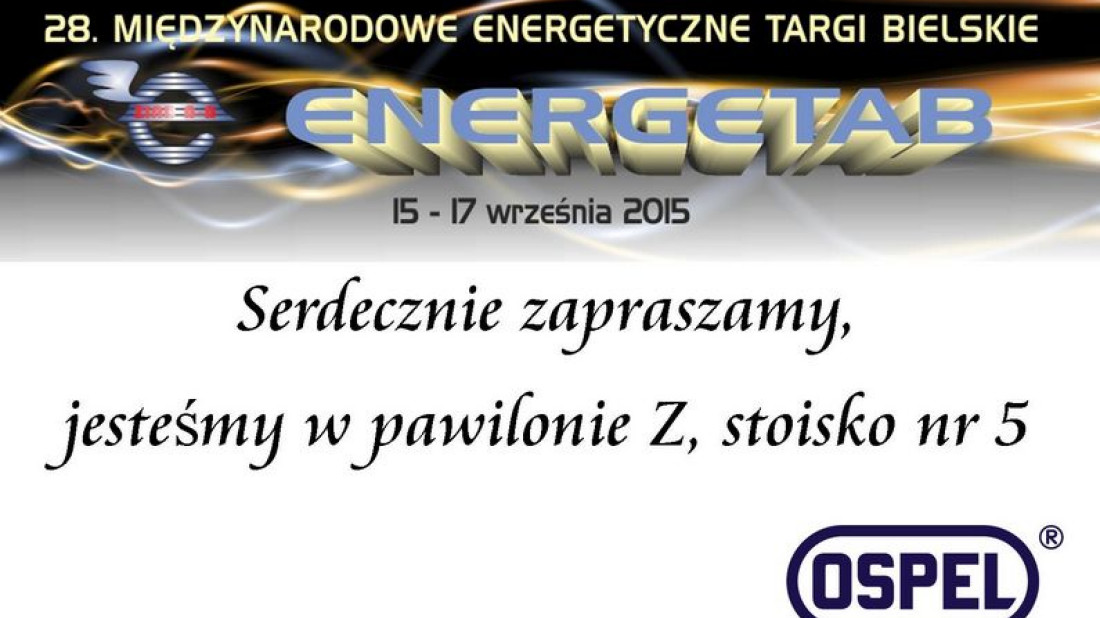 OSPEL na 28 Międzynarodowych Energetycznych Targach Bielskich 15-17.09.2015