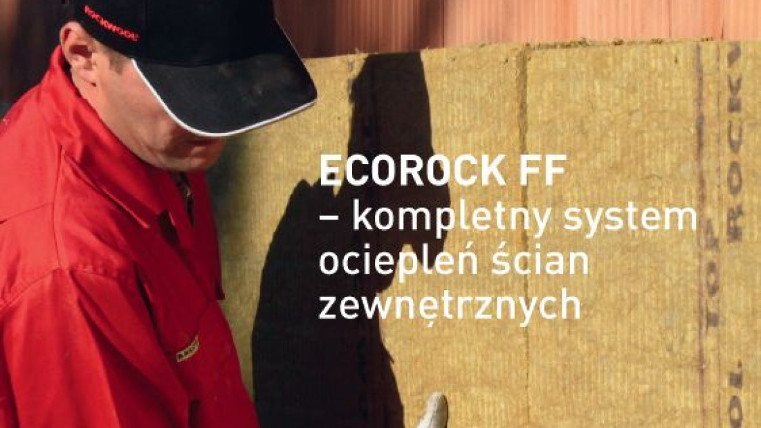 System ECOROCK FF ROCKWOOL do ociepleń ścian zewnętrznych - metoda lekka mokra