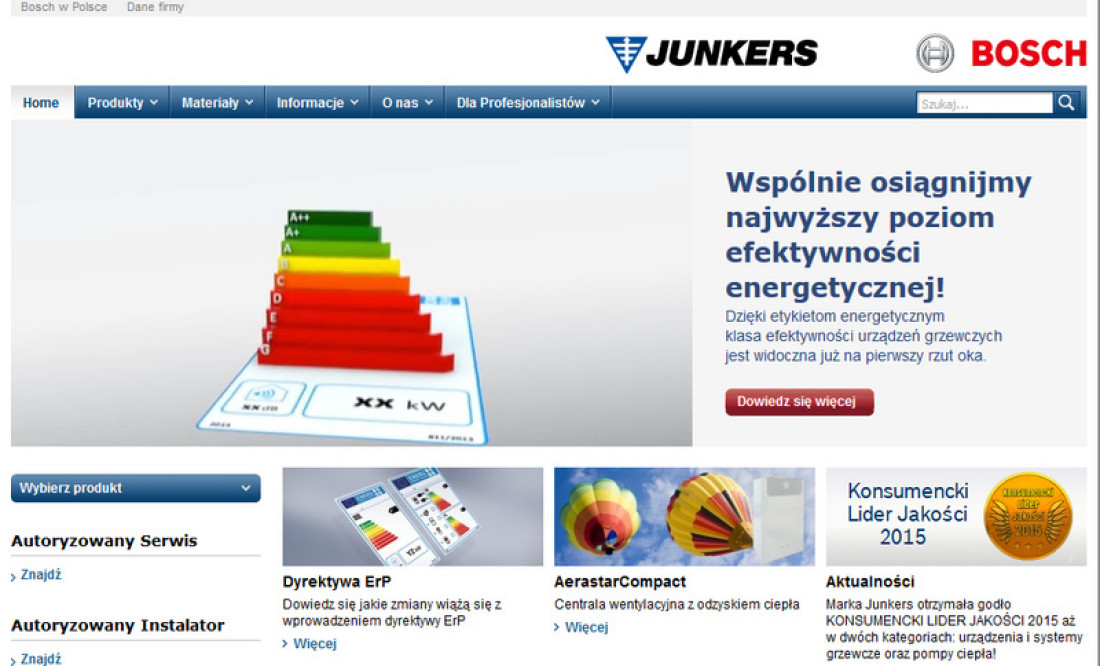Nowa odsłona www.junkers.pl