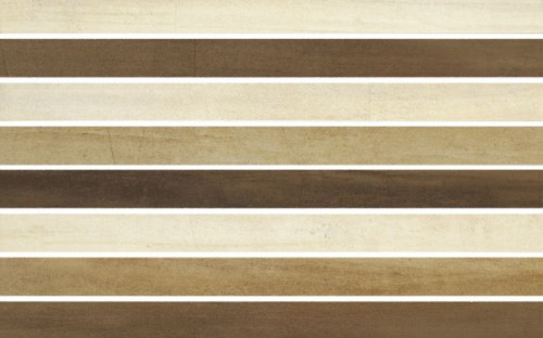 Kolekcję uzupełnia dekor Mix Mosaic 25 x 40 cm z motywem ciekawych i przyciągających wzrok pasów