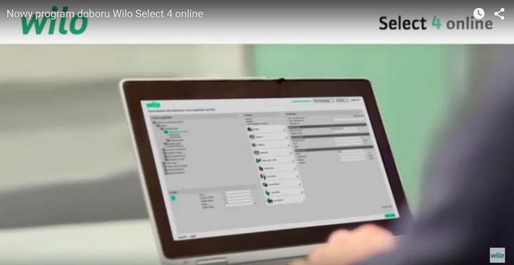 Nowy program doboru Wilo Select 4 online