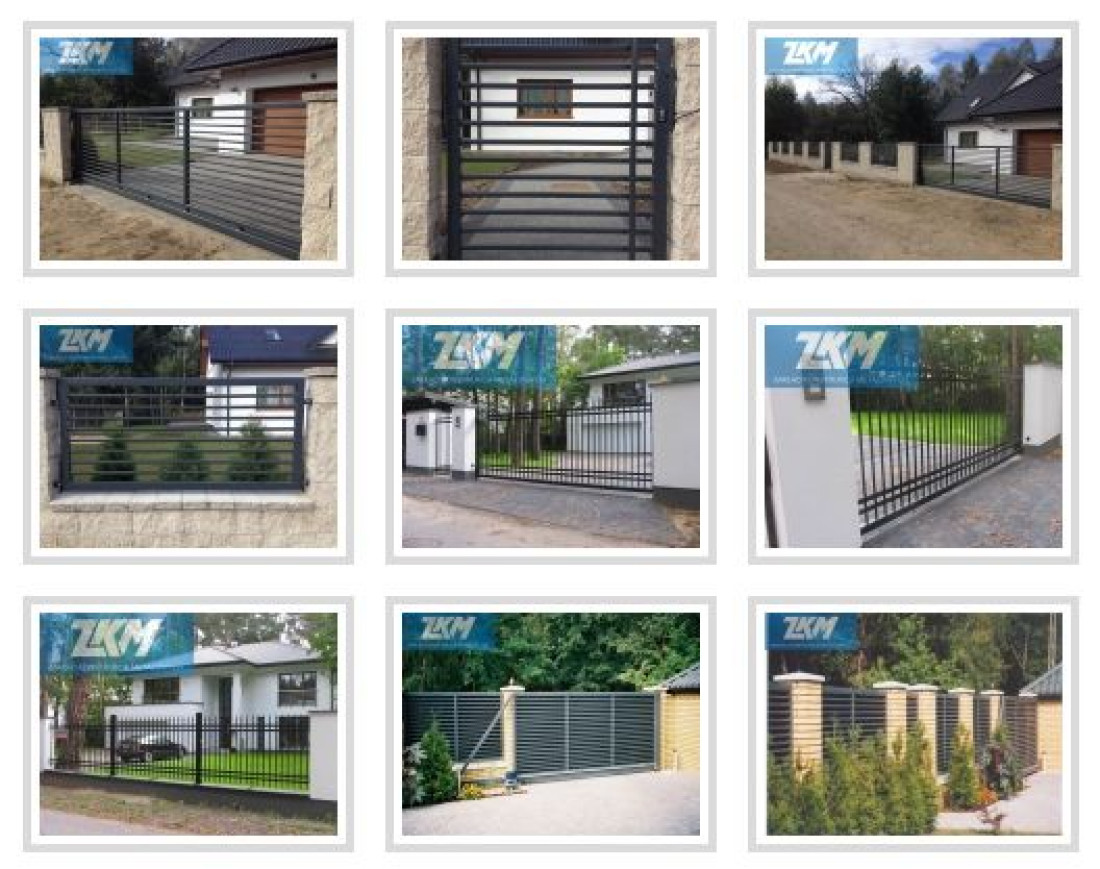 Bramy oraz ogrodzenia oferuje ZKM Zakład Konstrukcji Metalowych