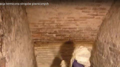 Izolacja termiczna stropów piwnicznych pianką natryskową