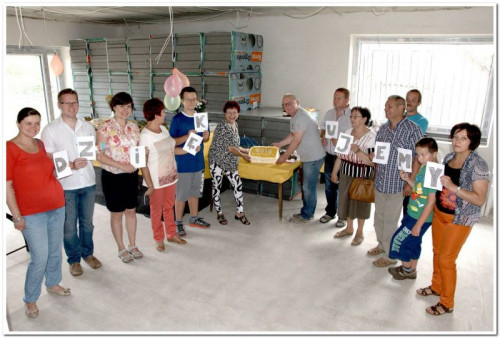 Impreza odbyła się w jeszcze surowych ścianach wymurowanych z bloczków Ytong Energo