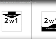 Jednofazowe przepływowe ogrzewacze wody marki Siemens 2w1