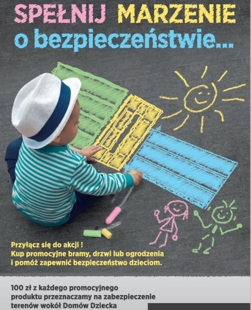 Z zakupu każdego produktu objętego promocją, 100 zł zostanie przeznaczone na wyposażenie placówek opiekuńczo-wychowawczych